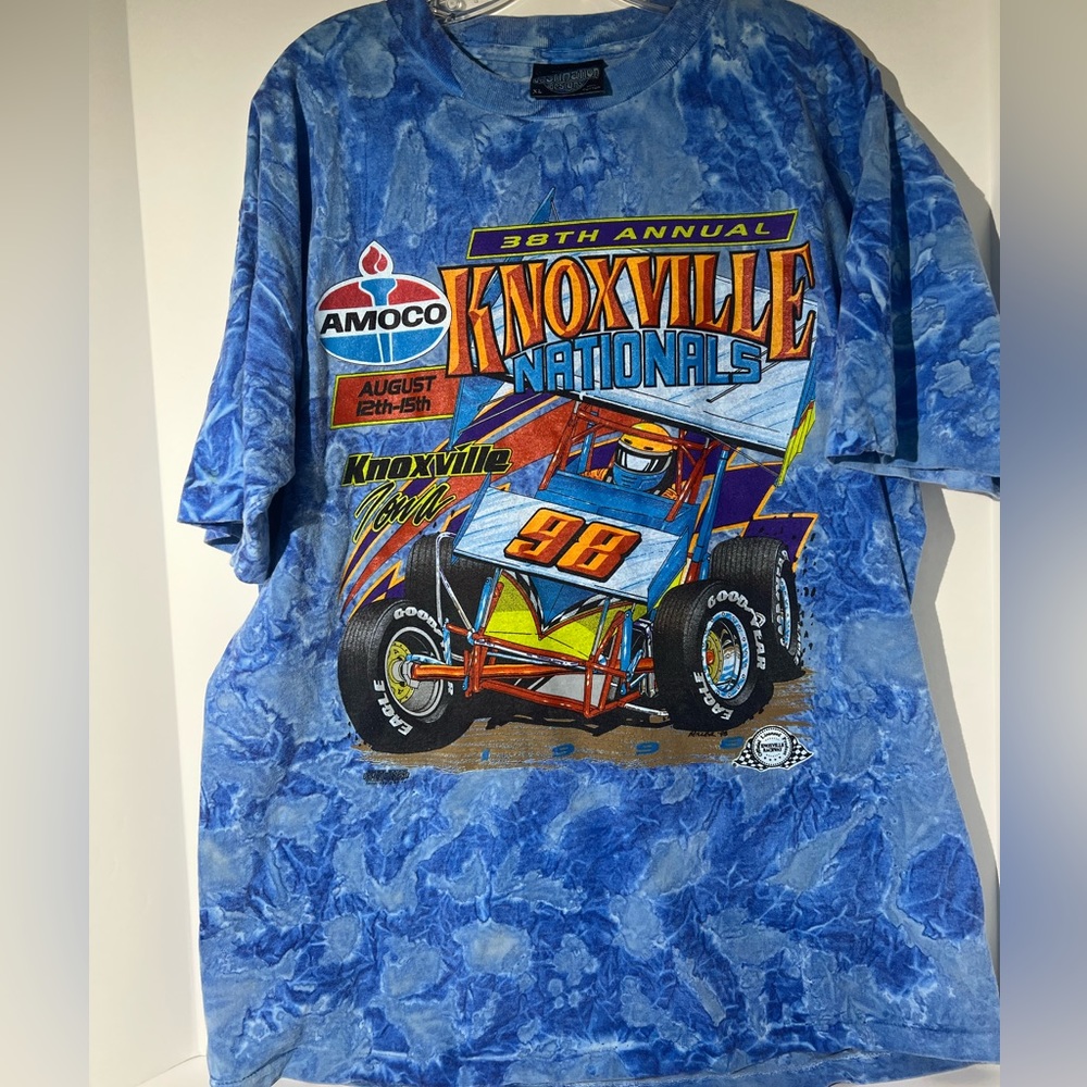 Vintage 98’‎ Amoco 38th knoxville national single stitch, made in USA shirt XL